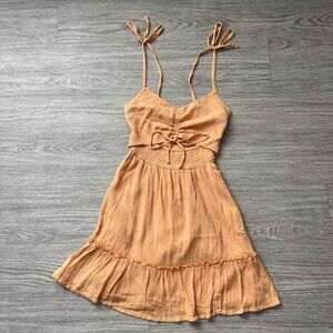 Hollister Orange Cutout Sundress